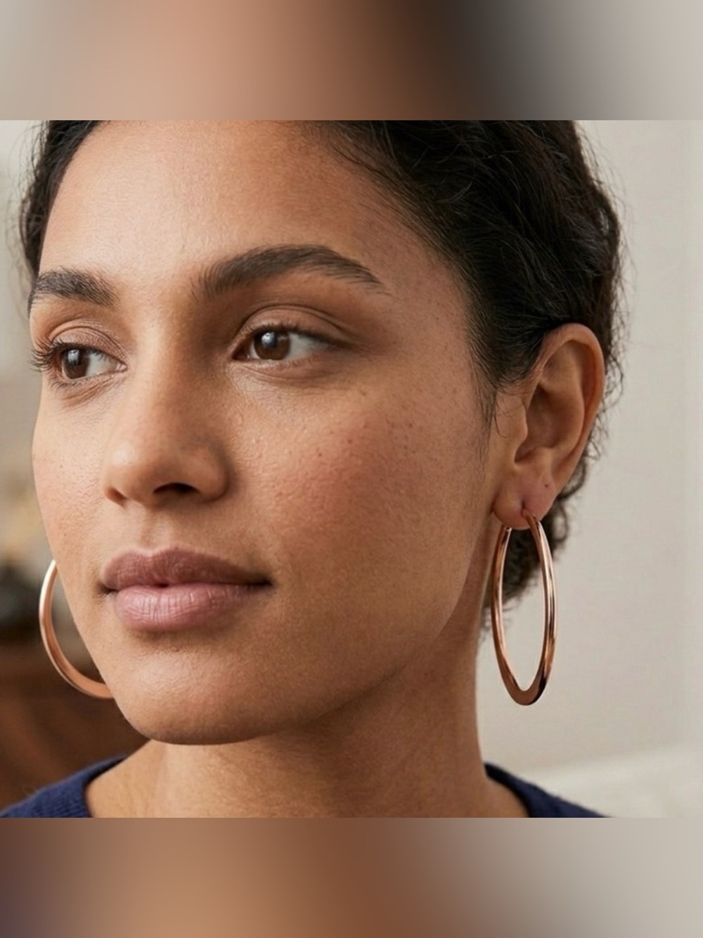 Lane Bryant Rose Gold Hoop Earrings